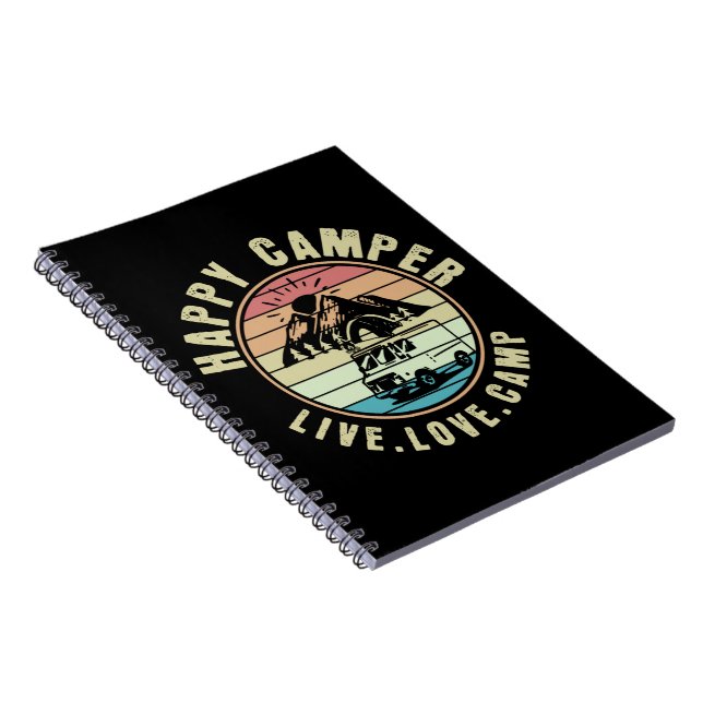 Carnet Camping - Live. Amour. Camp extérieur (Côté Droit)