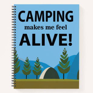 Carnet Camping Me Fait Me Sentir Vivant Camping