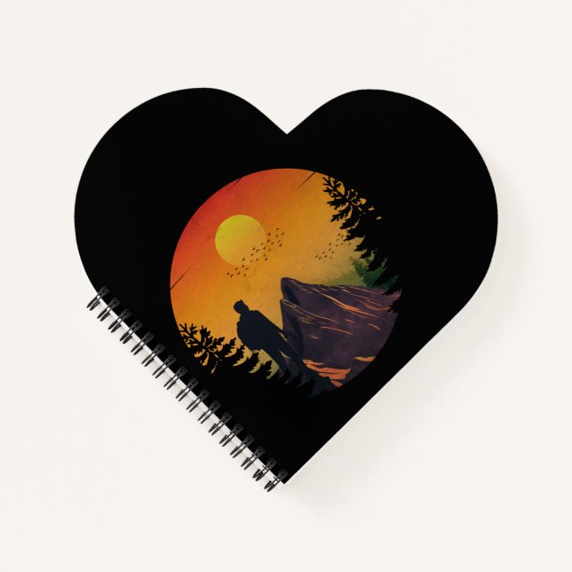 Carnet Camping nature coucher de soleil (Devant)