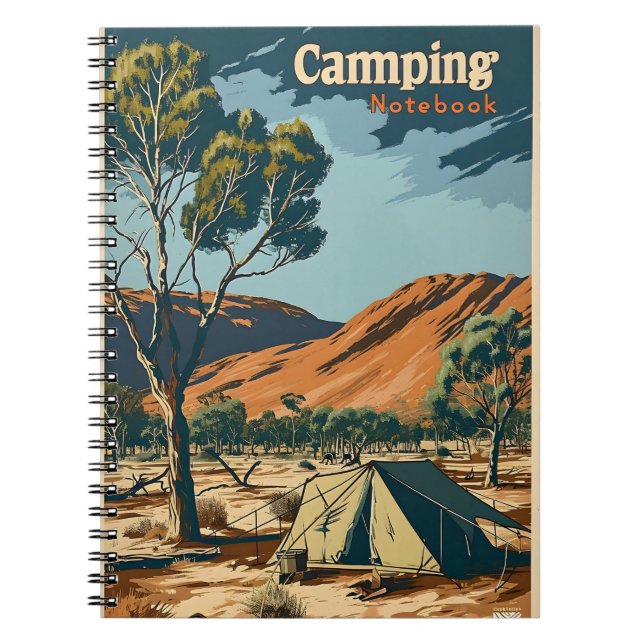 Carnet Camping vintage en Australie (Devant)