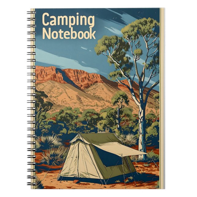 Carnet Camping vintage en Australie (Devant)