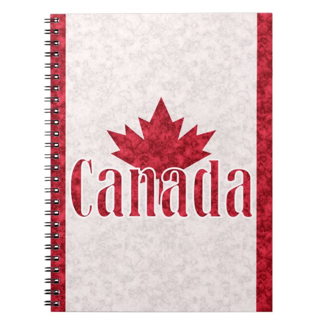 Carnet Canada, douche drapeau (Devant)