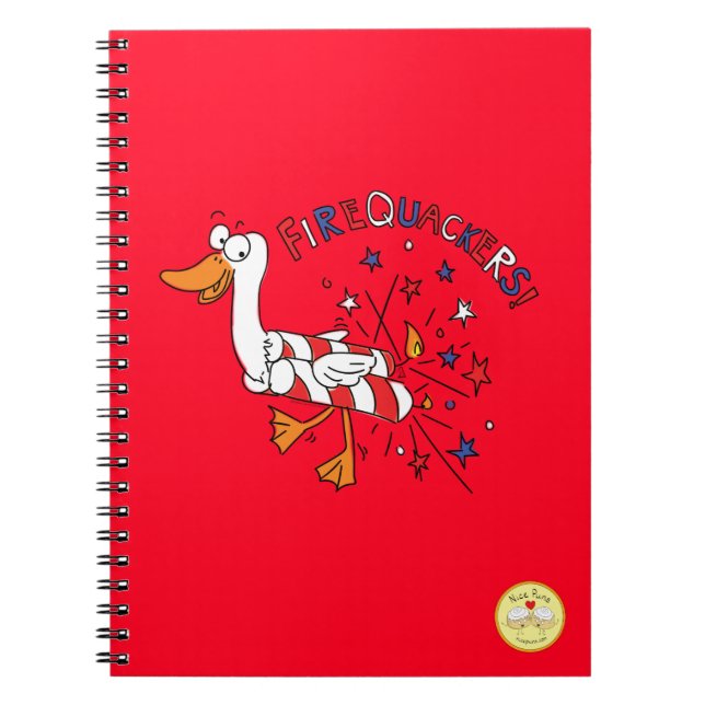 Carnet Canard drôle 4 juillet Enfants Mignon (Devant)