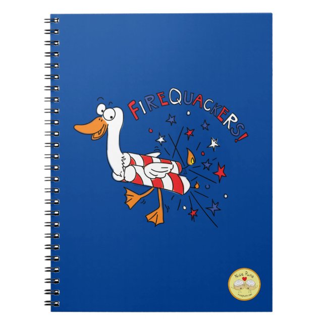 Carnet Canard drôle 4 juillet Enfants Mignon (Devant)