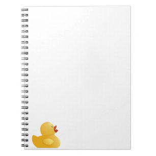 Carnet Canard en caoutchouc jaune