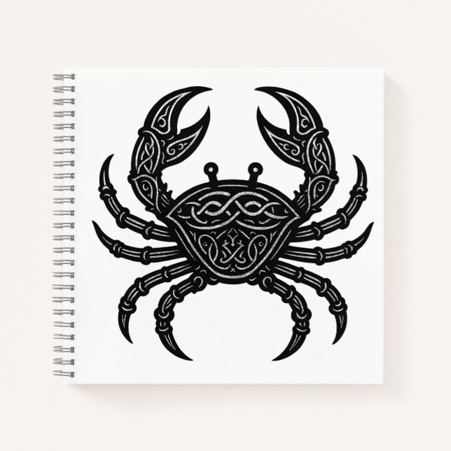 Carnet Cancer — Encre Hantée Zodiaque Crabe (Devant)
