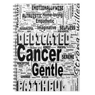 Carnet Cancer Zodiac Mot Cloud Inspiration