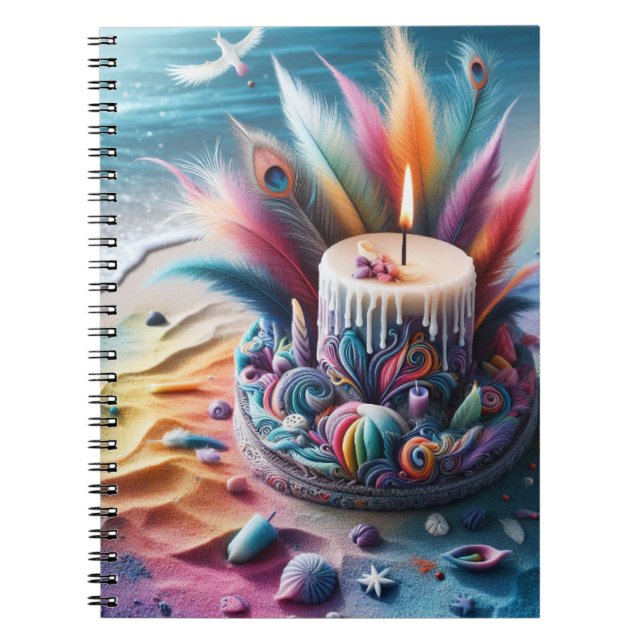 Carnet Candle Beach Feather (Devant)
