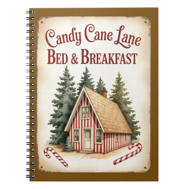 Carnet Candy Cane Lane Notebook (Devant)