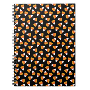 Carnet Candy Corn Halloween noir et orange