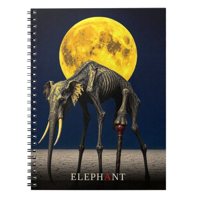 Carnet Canne d'éléphant gothique Surréaliste (Devant)