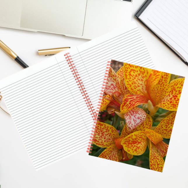 Carnet Canne jaune aux taches rouges Floral (In Situ)