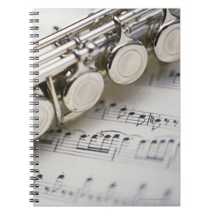 Carnet Cannelure sur la musique de feuille