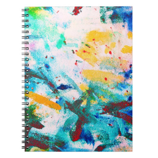 Carnet Canva Artistique Verte. Illustration de Cool viole (Devant)