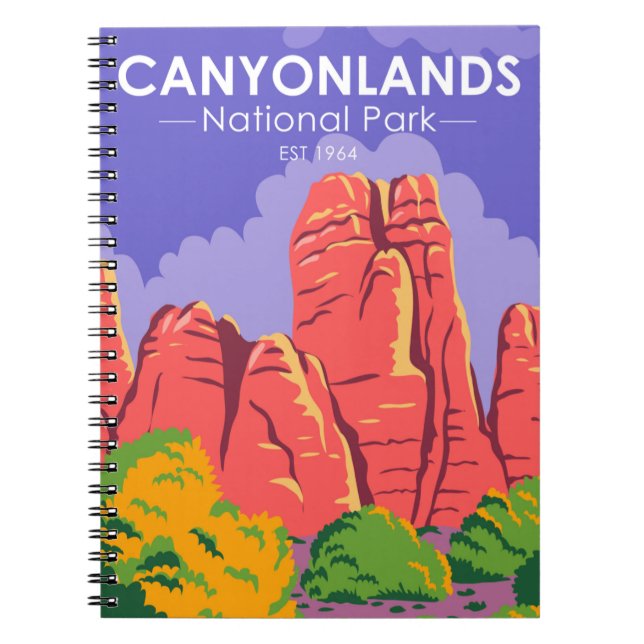 Carnet Canyonlands National Park Utah Vintage (Devant)