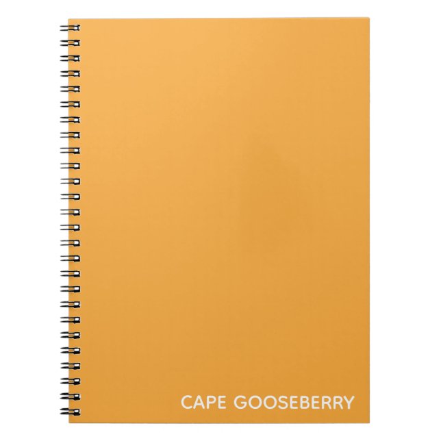 Carnet Cape Gooseberry yellow color name (Devant)