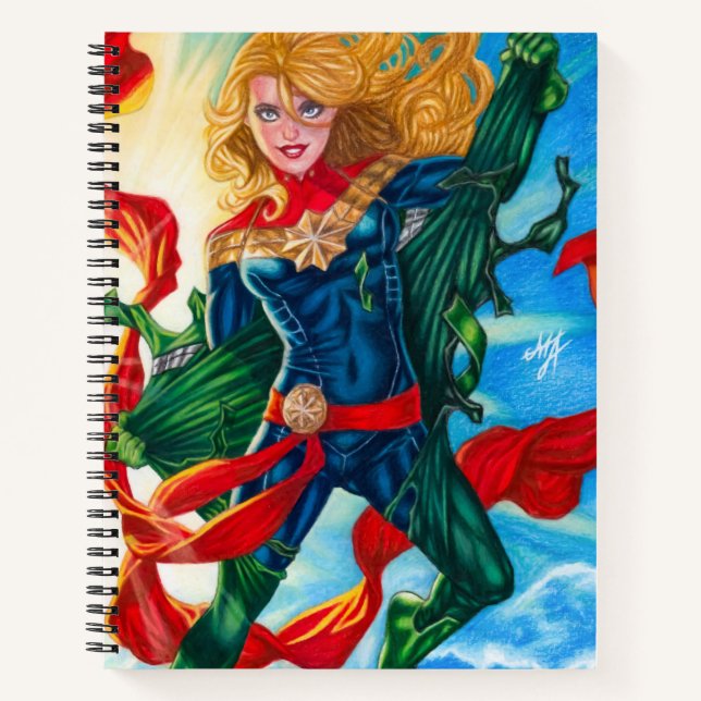 Carnet Capitaine Marvel ~ Carol Danvers (Devant)