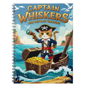 Carnet Capitaine Moustaches et le Chat Pirate du Trésor P