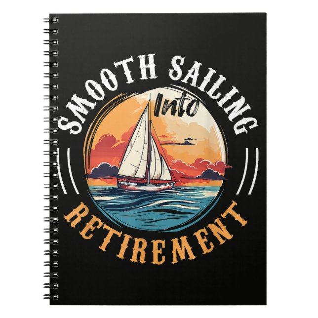 Carnet Capitaine navigation tranquille en retraite (Devant)