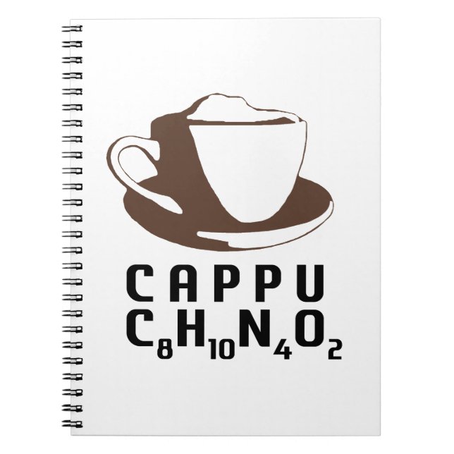 Carnet Cappuccino chimique (Devant)