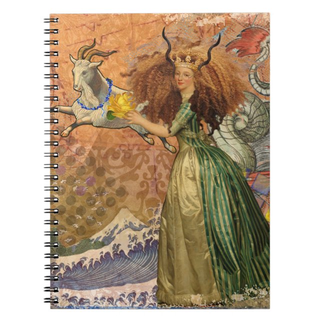 Carnet Capricorn Femme Chèvre Whimsical Amusant (Devant)