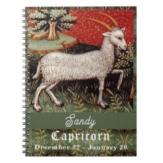 Carnet Capricorne chèvre signe Zodiac fête d'anniversaire