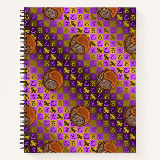 Carnet Capricorne & Sanglier de Bois (Devant)
