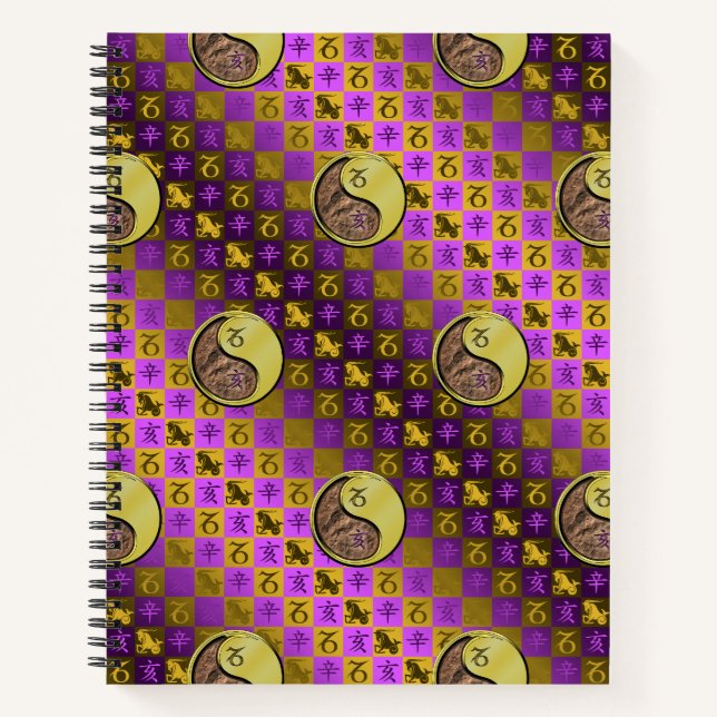 Carnet Capricorne & Sanglier de Métal (Devant)