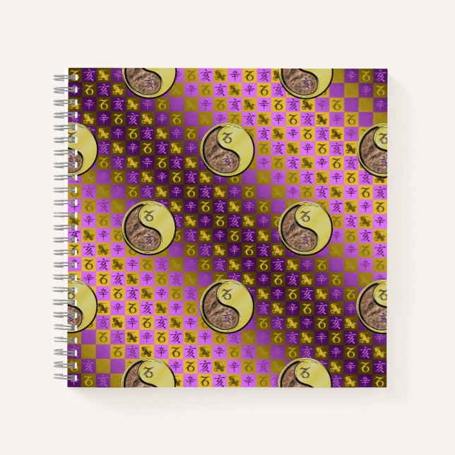 Carnet Capricorne & Sanglier de Métal (Devant)