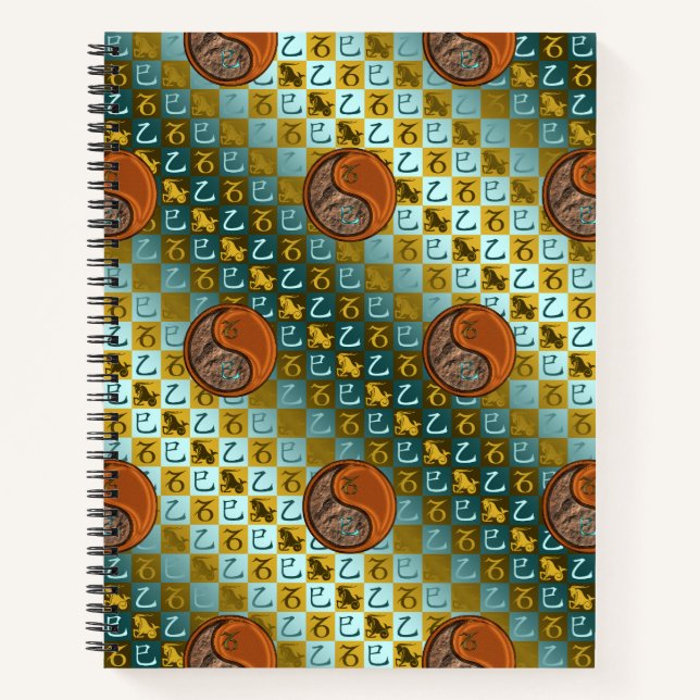 Carnet Capricorne & Serpent de bois (Devant)