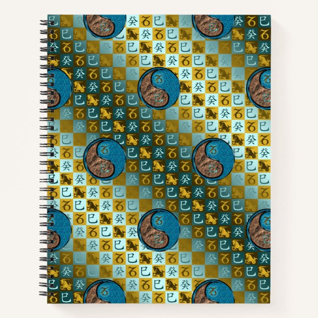Carnet Capricorne & Serpent d'eau (Devant)