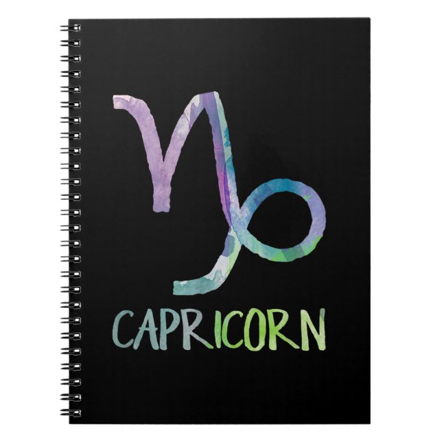 Carnet Capricorne Symbole Zodiaque Astrologie Chèvre de m (Devant)