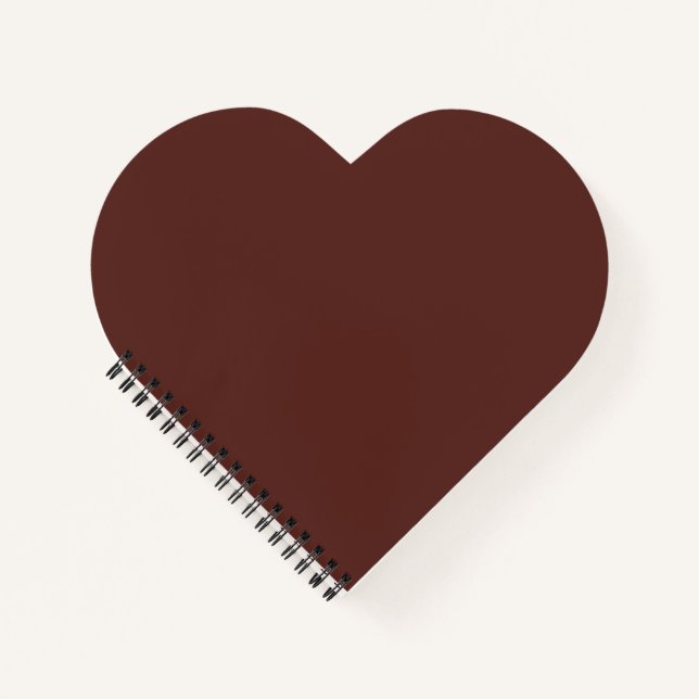 Carnet Caput mortuum (couleur unie)  (Devant)