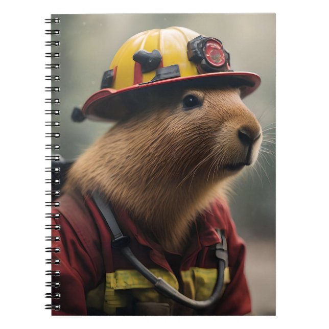 Carnet "Capybara à la Secourt : Pompier Extraordinair (Devant)
