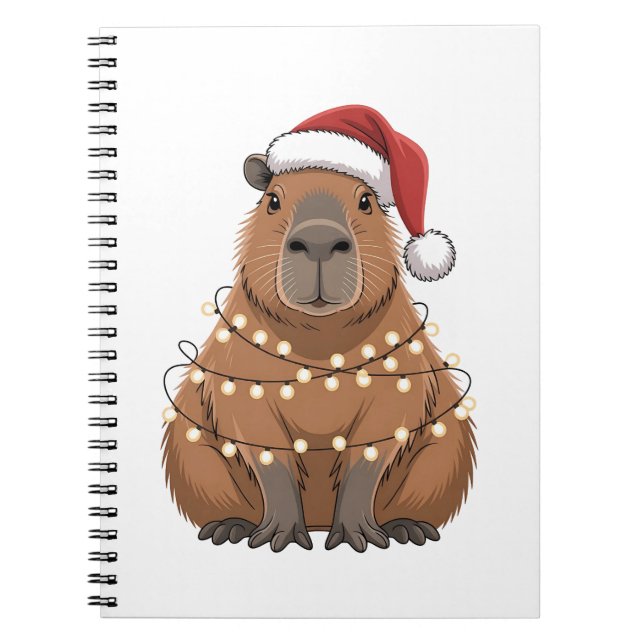 Carnet Capybara Noël Correspondant Drôle de Père Noël (Devant)