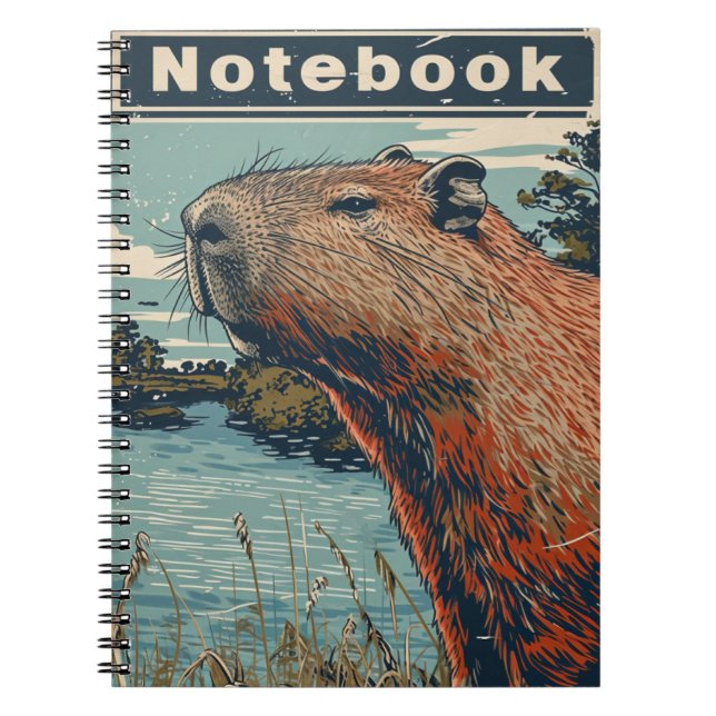 Carnet Capybara Vintage (Devant)