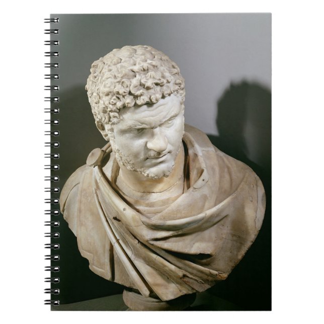 Carnet Caracalla, le marbre romain cuirassed le buste, (Devant)