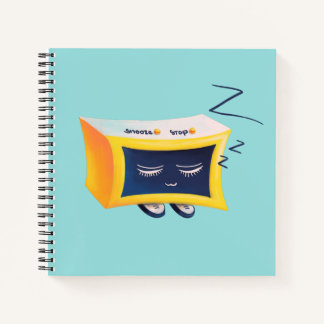 Carnet Caractère de l'alarme de couchage Kawaii mignon