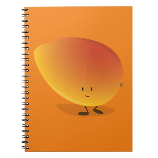 Carnet Caractère de sourire de mangue (Devant)