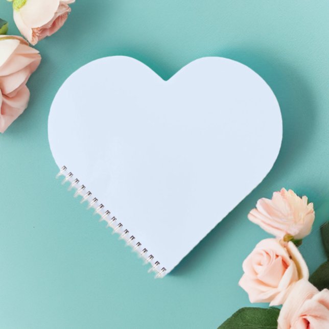 Carnet cardiaque Aqua Mint (Aqua Heart Notebook Front)