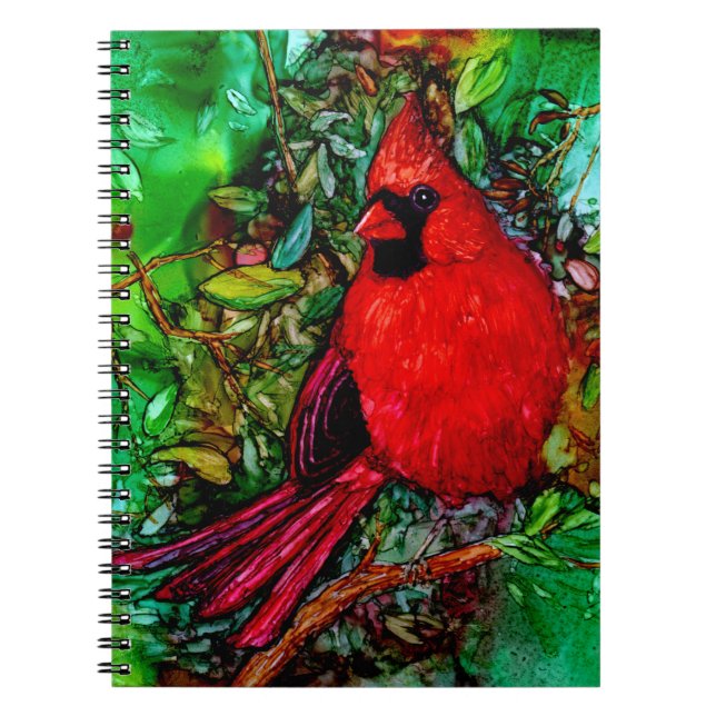 Carnet Cardinal dans l'arbre (Devant)