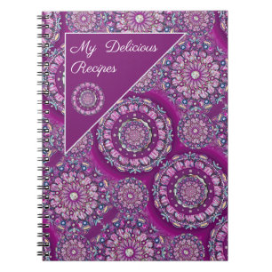 Carnet Cardinal rouge Rosace