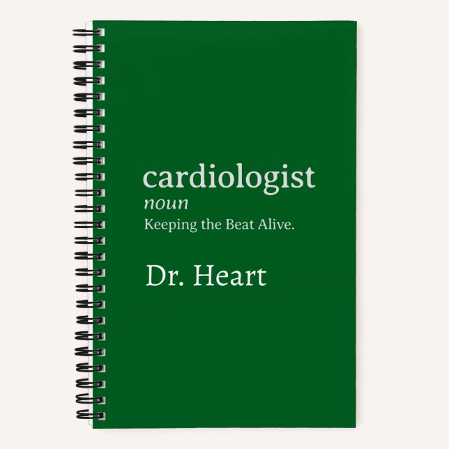 Carnet Cardiologiste sur mesure amusant à maintenir le ry (Recto)