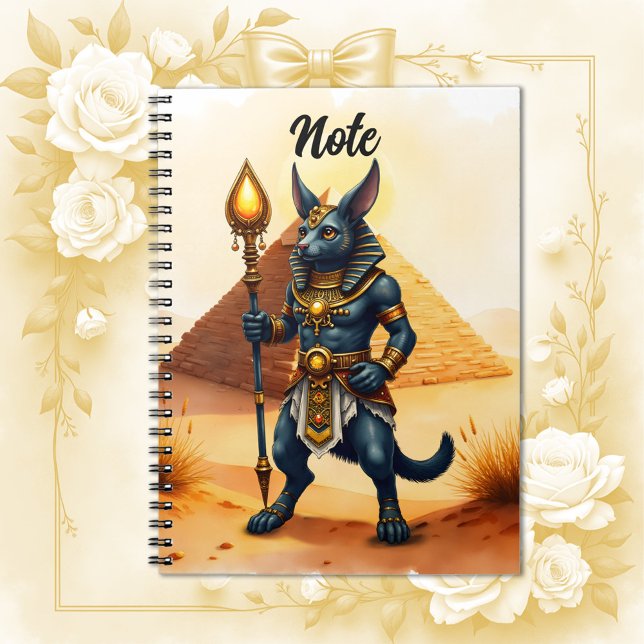 Carnet Caricature Anubis - Dieu égyptien de l'après-vie (Créateur téléchargé)