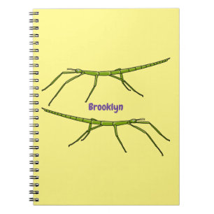 Carnet Caricature de mignon rouge vert avec des visages h