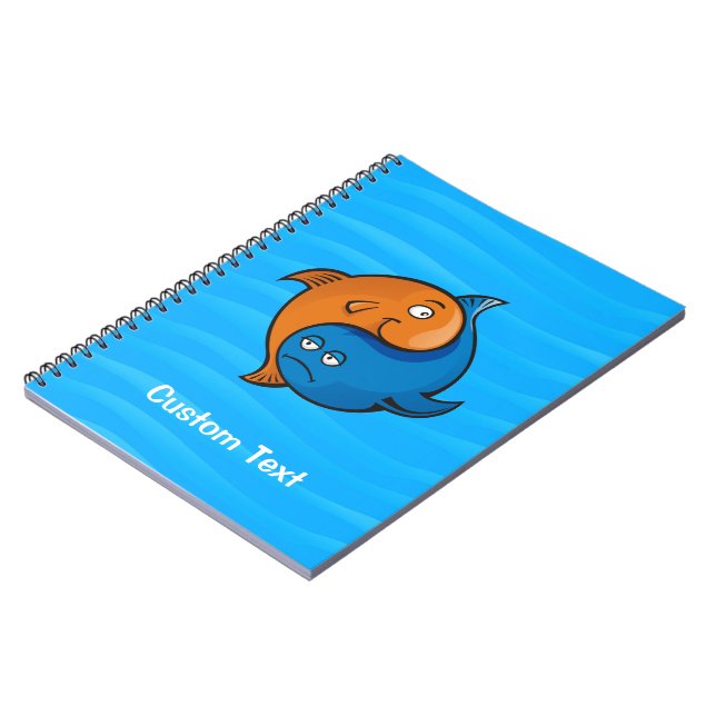 Carnet Caricature de poisson Yin Yang (Côté gauche)