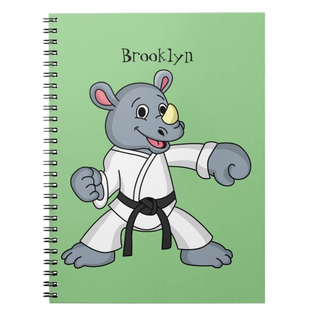 Carnet Caricature de rhino kung fu (Devant)