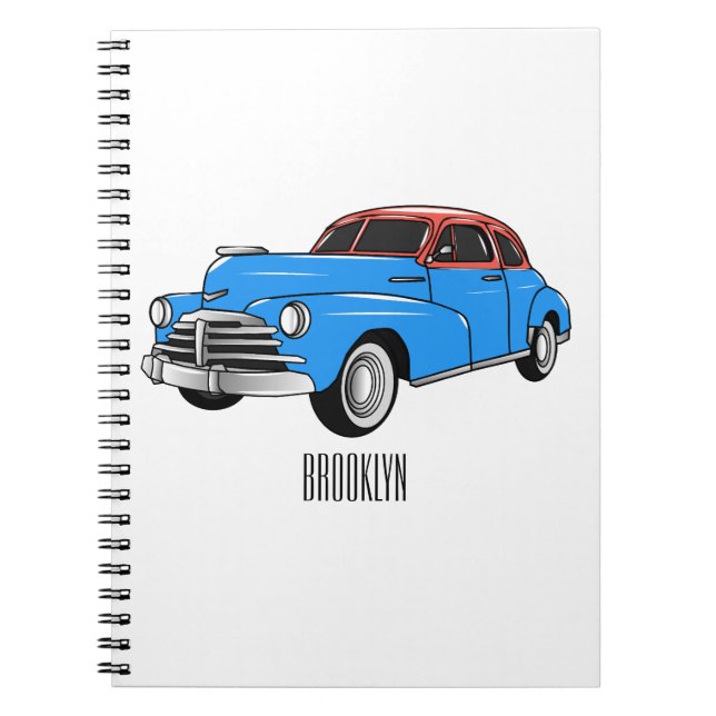 Carnet Caricature de voiture classique 1948 (Devant)