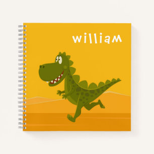 Carnet Caricature Dinosaure Jurassique Bois