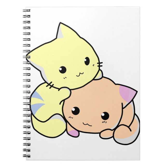 Carnet caricature kitties chats basanés chats mignons (Devant)